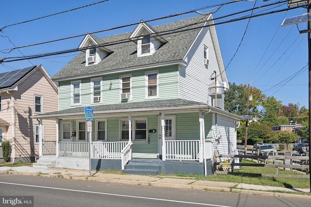 view of front of property with a porch