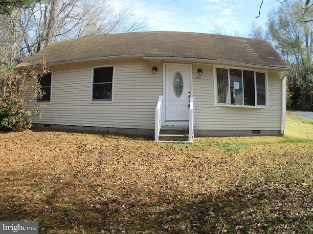 view of front of home