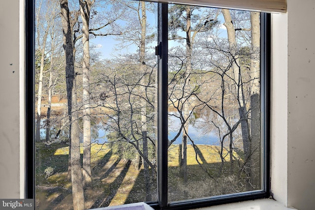 room details with a water view