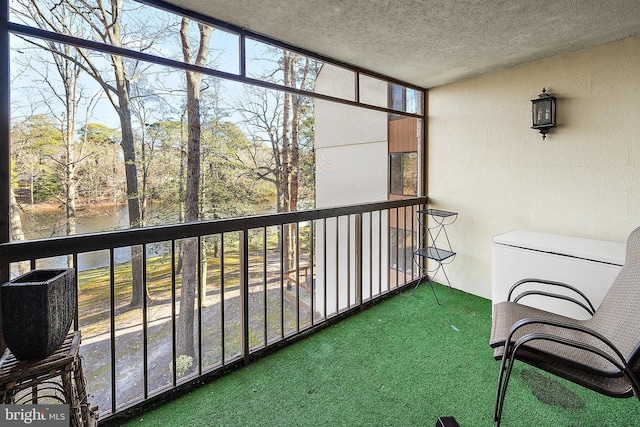 view of sunroom