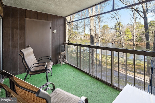 view of sunroom