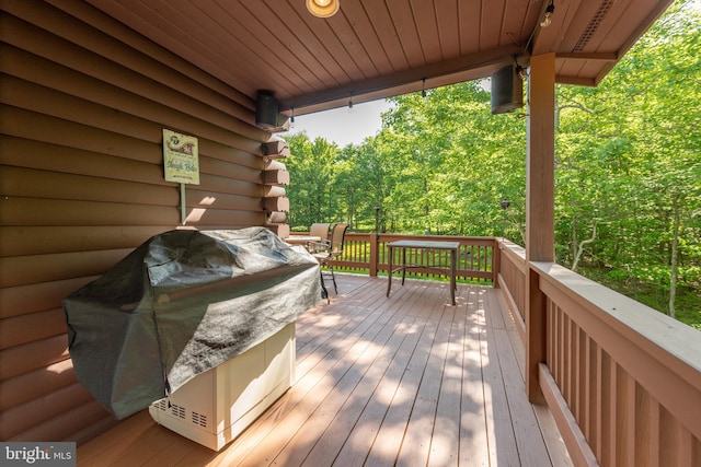 219 Mountaintop Rd, Mc Henry, MD 21541 - deck with area for grilling