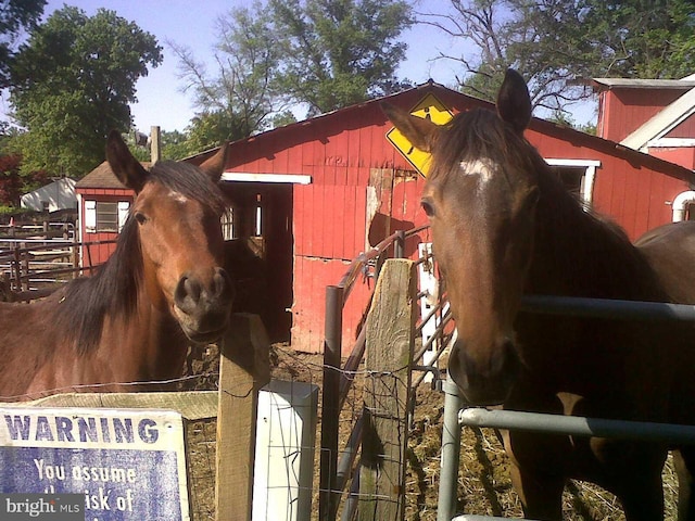 view of stable