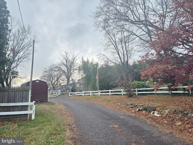 view of road