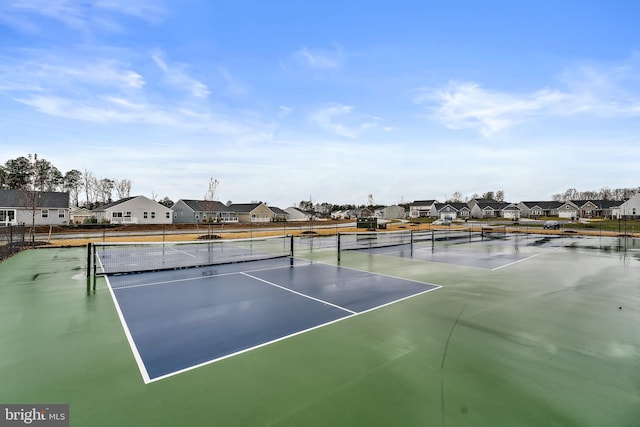 view of tennis court