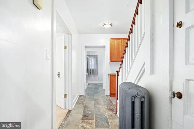 hallway with radiator