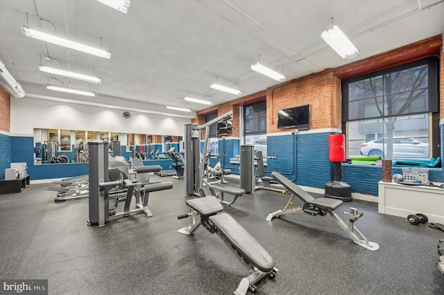 view of exercise room