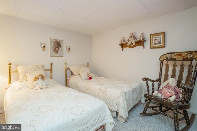 bedroom featuring carpet flooring