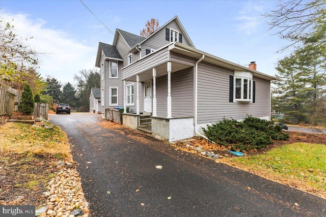 view of front of home