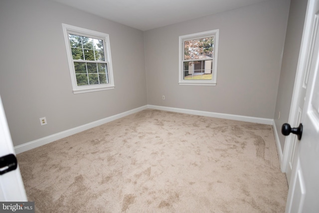 view of carpeted empty room