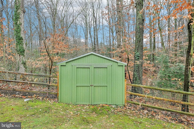 view of outbuilding