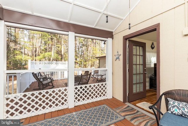 view of sunroom / solarium