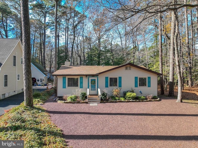 view of front of home