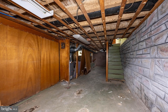 view of basement