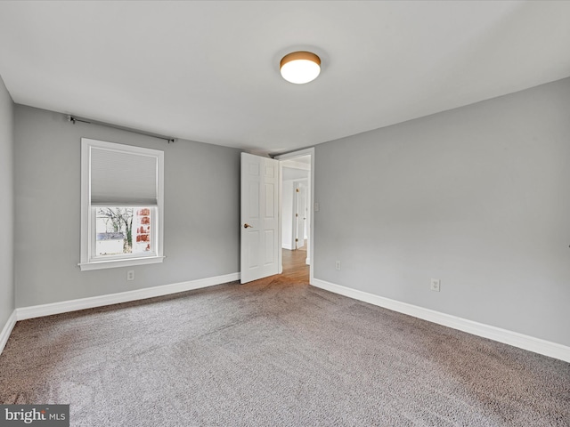 view of carpeted empty room