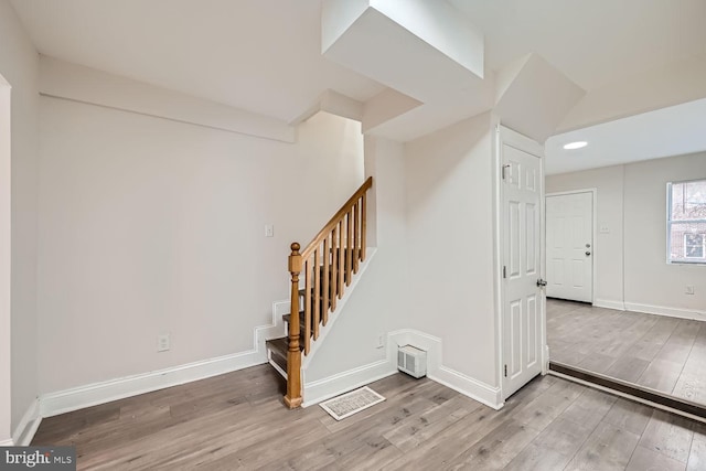 interior space with wood-type flooring