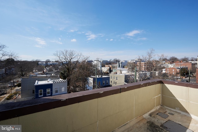 balcony featuring a residential view