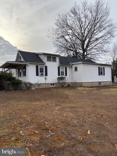 view of back of property