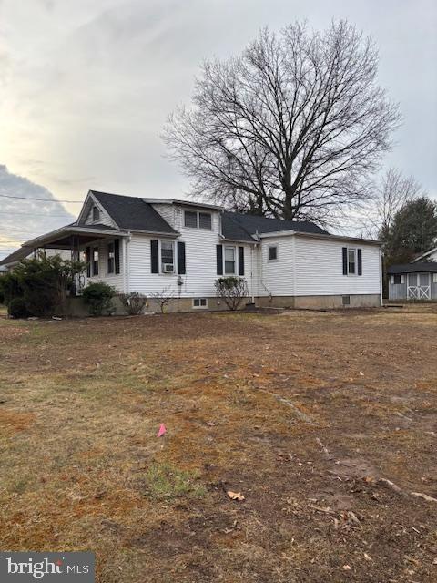 view of back of property