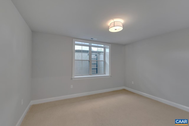 view of carpeted empty room