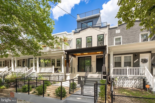 view of front of home with a porch