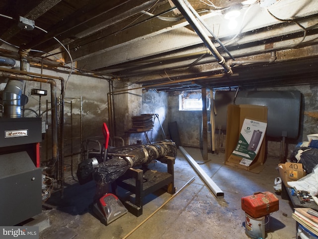 view of basement