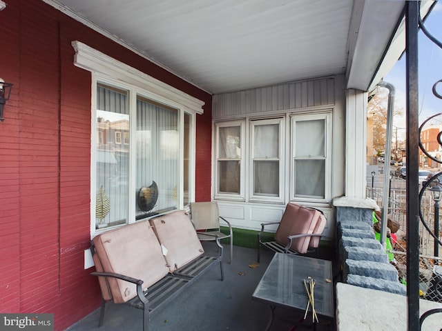 view of patio / terrace featuring covered porch