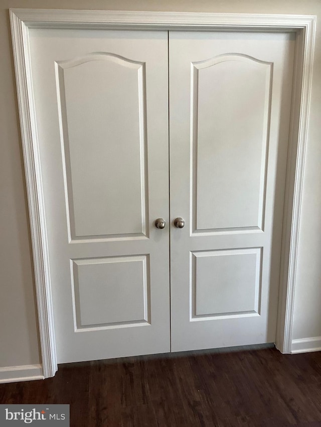 interior details with wood-type flooring