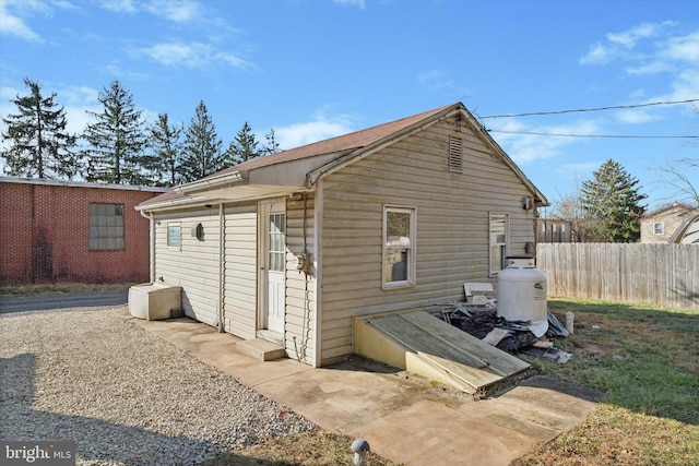 view of back of property