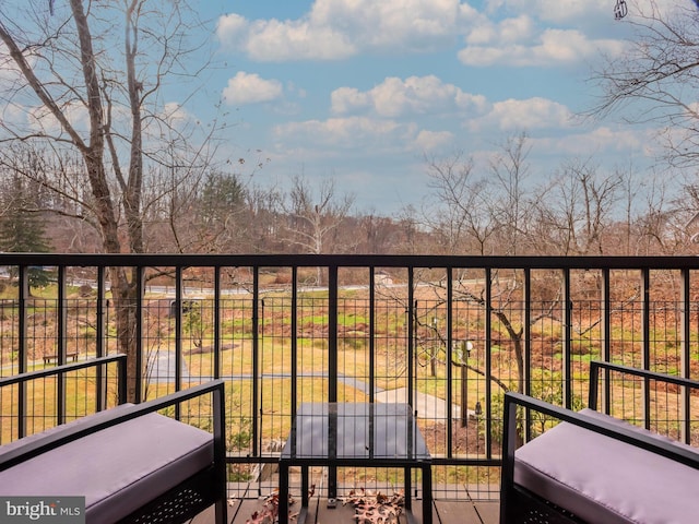 view of balcony