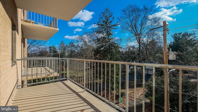 view of balcony