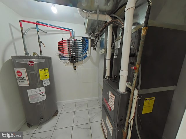 utilities featuring electric water heater