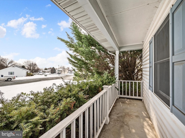 balcony with a porch