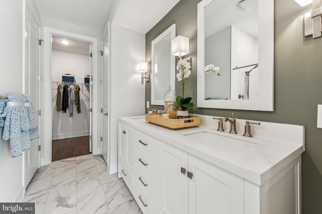 bathroom featuring vanity