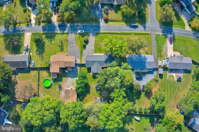 drone / aerial view featuring a residential view