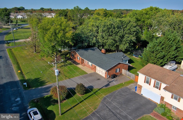 birds eye view of property