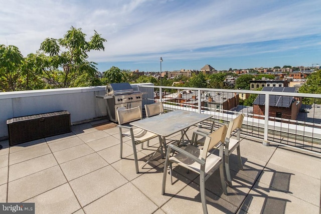 view of patio / terrace featuring grilling area