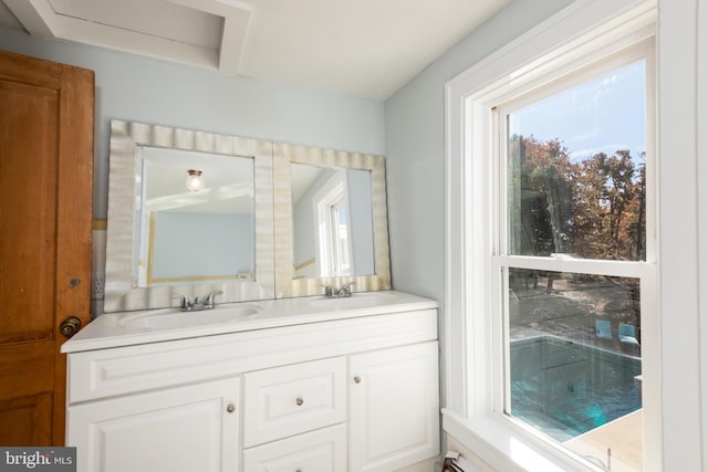 bathroom featuring vanity