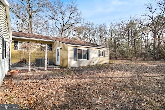 view of property exterior featuring central AC unit