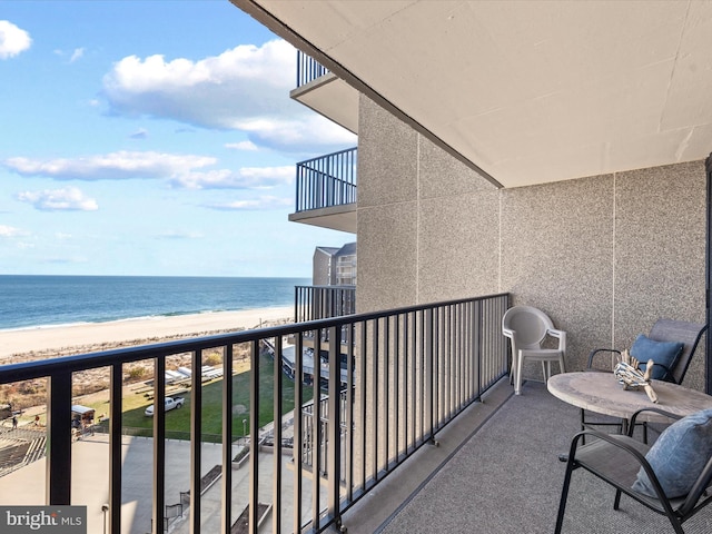 701 S Edgewater House Rd Unit 701S, Bethany Beach, DE 19930 - balcony featuring view of water and beach