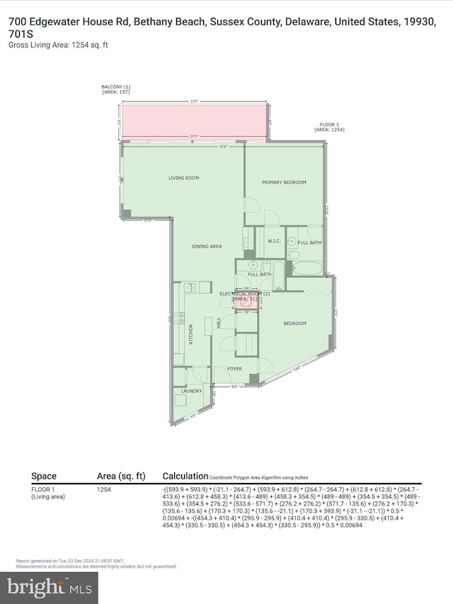 701 S Edgewater House Rd Unit 701S, Bethany Beach, DE 19930 - view of property floor plan
