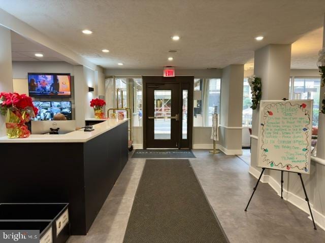 view of reception area