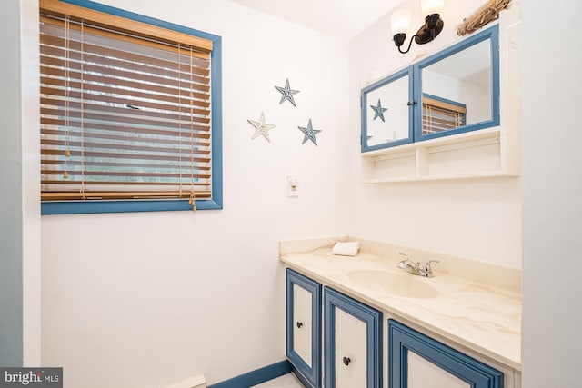 bathroom featuring vanity