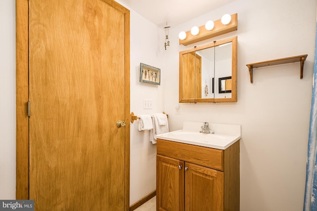 bathroom featuring vanity