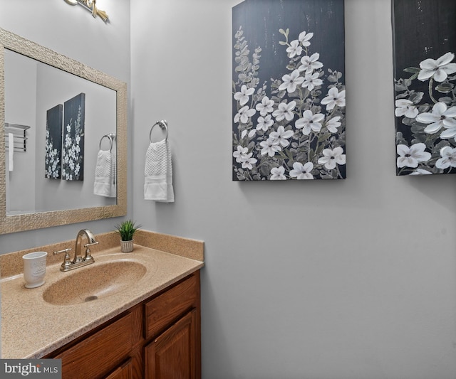 bathroom with vanity