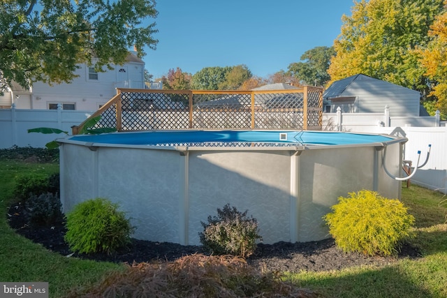 view of pool