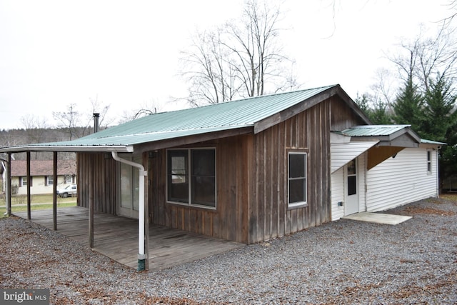 rear view of house featuring a patio