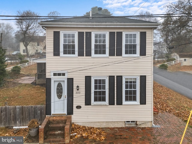 view of front of home