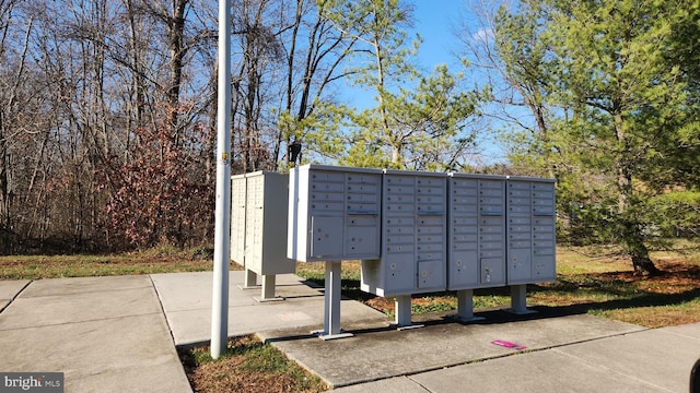 view of community with a mail area