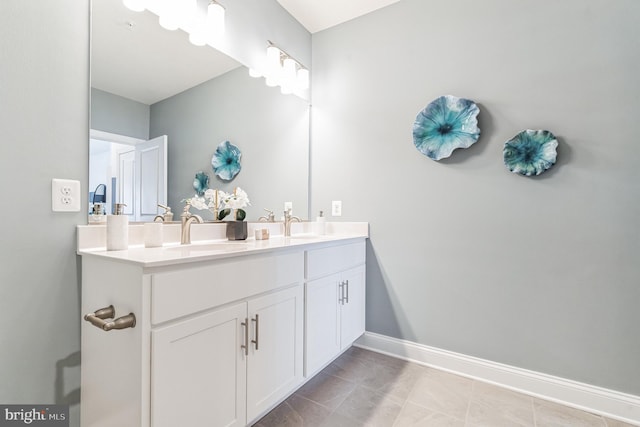 bathroom with vanity